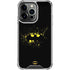 DC Comics Batman Logo Yellow Splash iPhone 14 Pro Clear Case